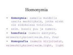 Homonymia